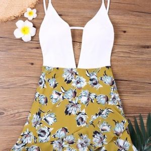 NWT Floral Spaghetti Strap Dress